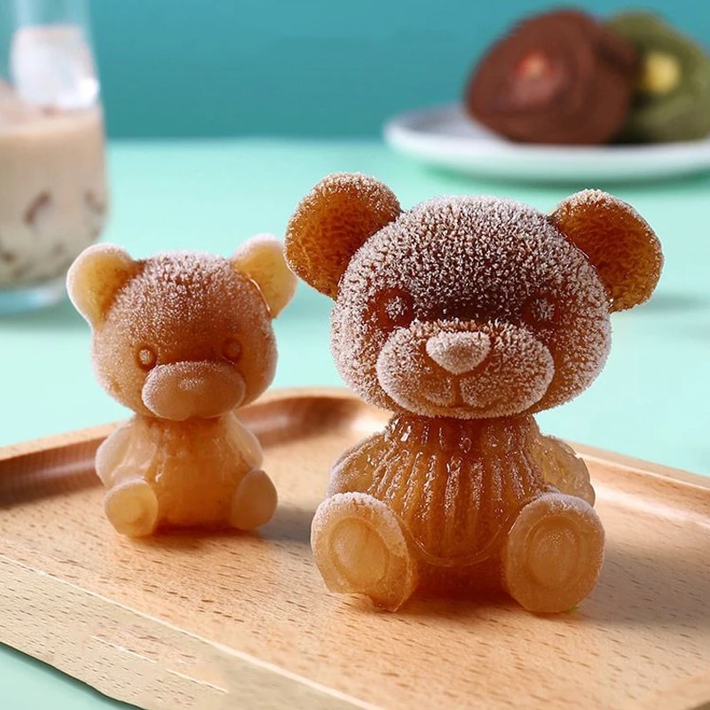 

Cute Teddy Bear Ice Cube Making Mold, Splash-proof and Easy to Fall Off, Container for Refrigerator