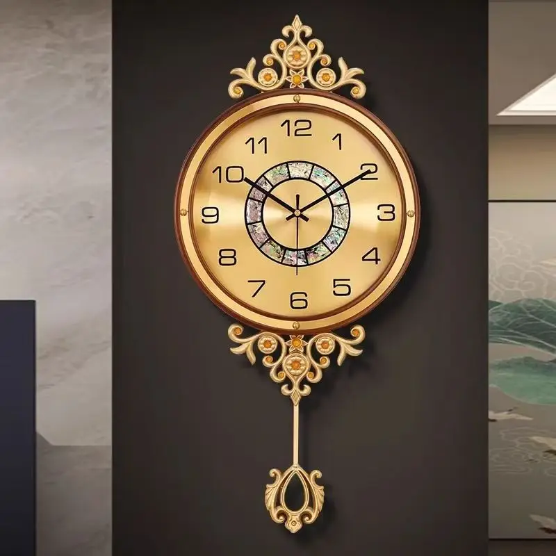 &c 65X30CM High-end Fashion Luxury Silent Wall Clock for Living Room  Dropshipping DDP