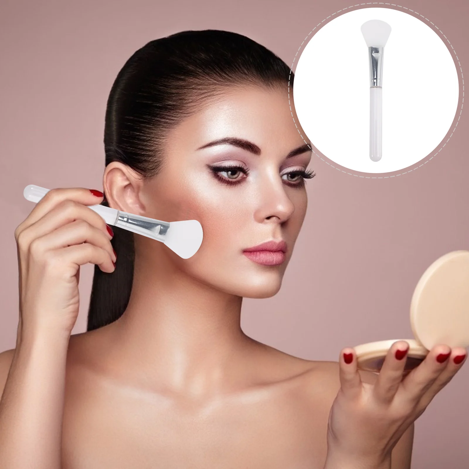 

5 Pcs Transparent Mask Brush Makeup Spatula Silicone Facial Applicator Tool Face Care Tools Silica Gel Skin Accessory Mud