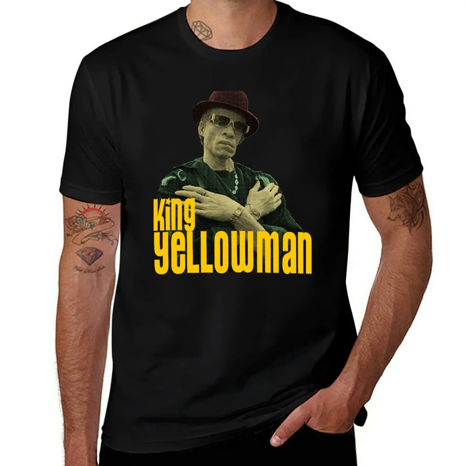 

King Yellowman T-Shirt Casual All Match Tee Shirt for Men