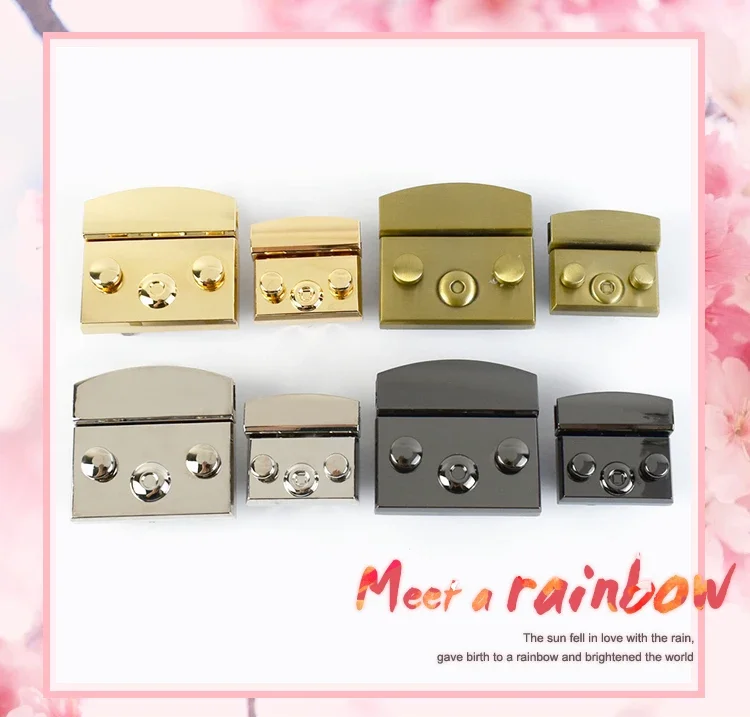 2/3/4/5Pcs Deepeel 50mm/35mm Handbag Lock Replaceable Snaps Clasp Locks Bag Purse Closure Buckles DIY Leather Crafts Accessories
