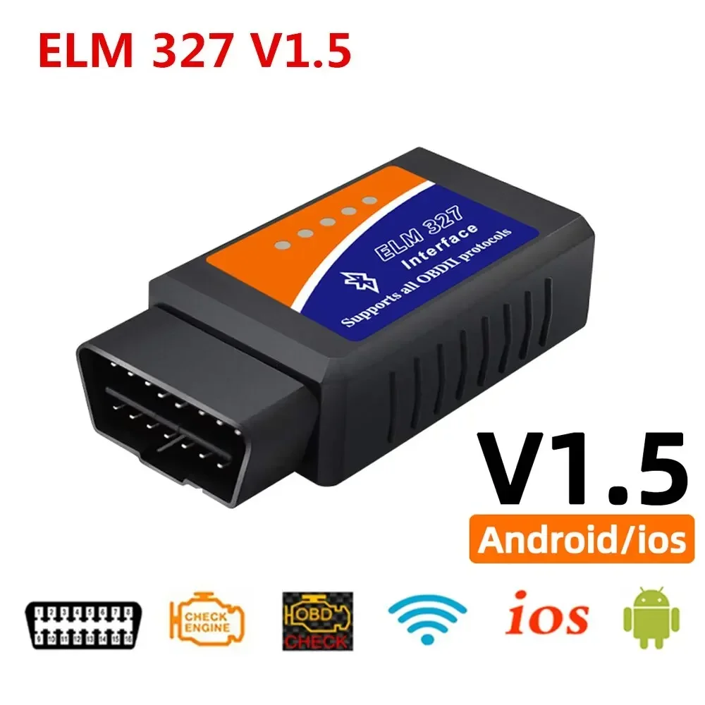 BT/Wifi ELM 327OBD Automotive DiagnosticTool ELM327 V1.5 OBD2 ScannerTR6260S1Suitable for Android/iOS PK Vgate Icar2 Code Reader