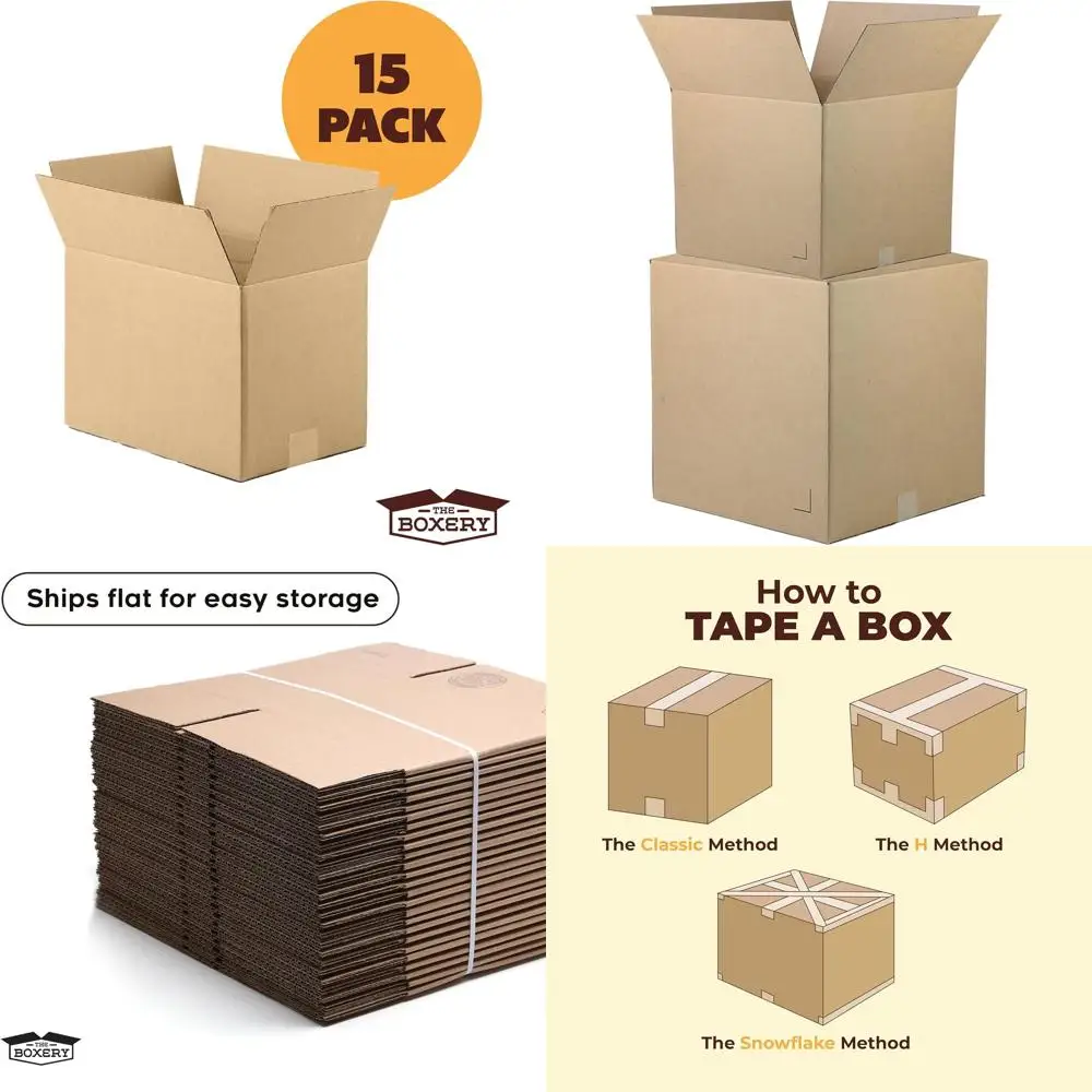 

Картонные коробки коричневого цвета 20x20x16 дюймов, 15 штук в упаковке - прочные, экологичные, пригодные для переработки, произведены в США для транспортировки и упаковки.