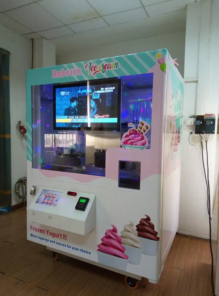 2025 Máquina expendedora de helados completamente automática inteligente de nuevo estilo para ventas