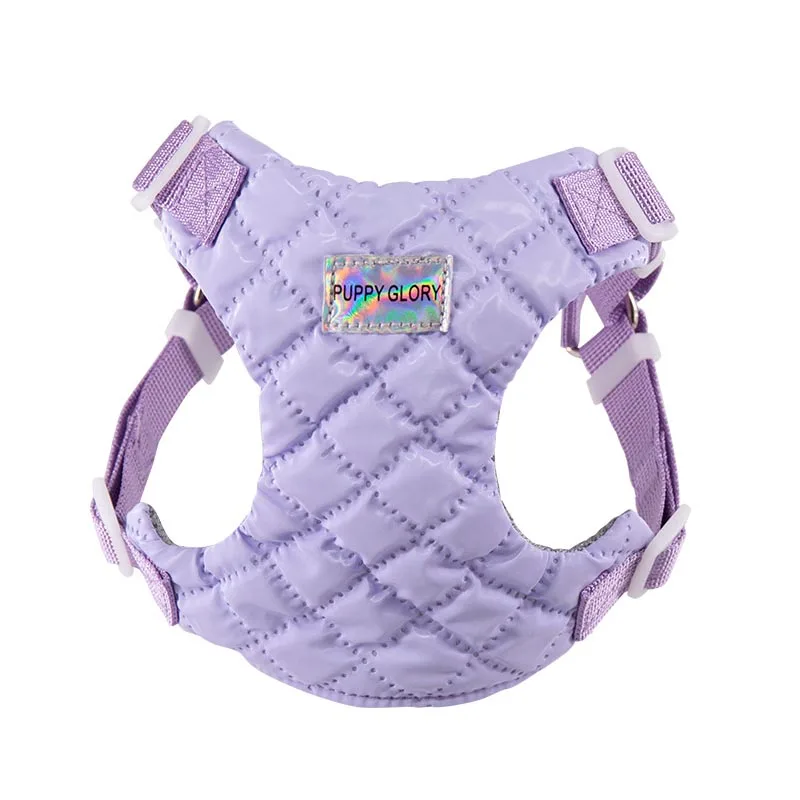 Solid Waterproof Dog Harness Vest Step-in Puppy Vest Harness for Small Medium Dogs Adjustable Cat Chest Strap for Walking