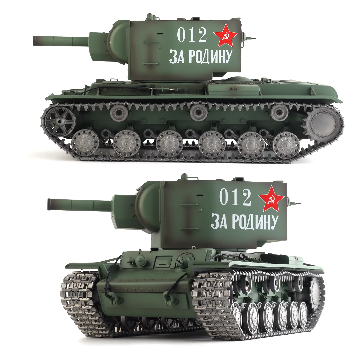 

Радиоуправляемые танки Henglong 1/16, советский тяжелый танк КВ-2, модель HL 3949 (TK7.0, металлическая дорога, звездочка, колесо, гусеница и 360 ° Поворотная башня)