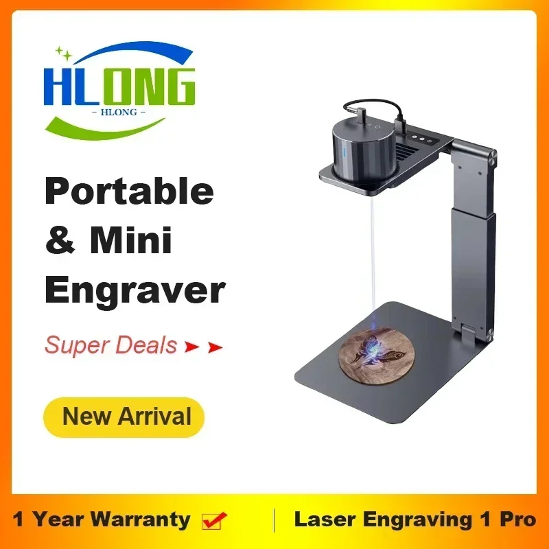 Laserpecker Laser Engraver Small Portable DIY Engraving Tool CNC Laser Cutting Machine with 1K Bluetooth App Control L1 Pro