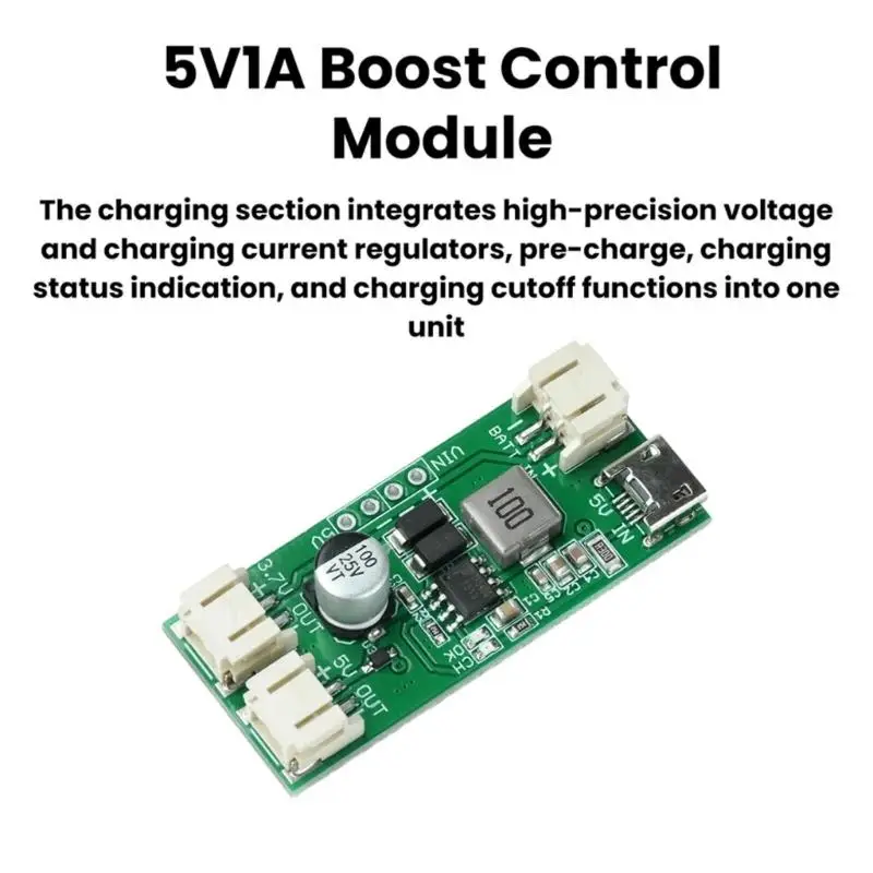 652F Battery Charging Module Board with TP5400 Design, 45 x 20 mm Size, Output Areas and Battery Side for Tight Layout Work