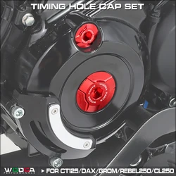 Grom Timing Hold Cap Set, Kit de Plug do motor, Honda Super Cub 50/110 CT125 Hunter Cub Monkey125 CB125R Rebel 250 300 CL 250 300