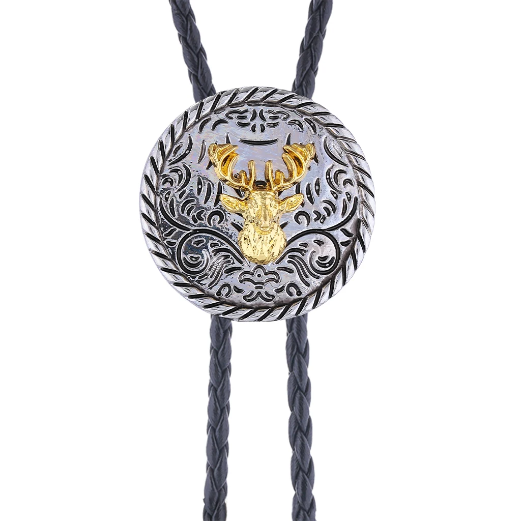 Animal series round bolo tie - fashionable accessories for both men and women
