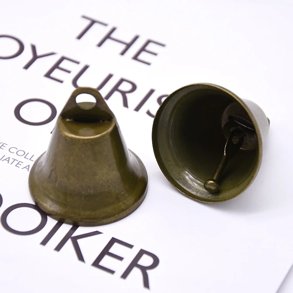 

20Pcs 38mm Retro Horn Bells Vintage Open Design Christmas Wedding Party Decor DIY Bell Wind Chime Accessories DIY Bell