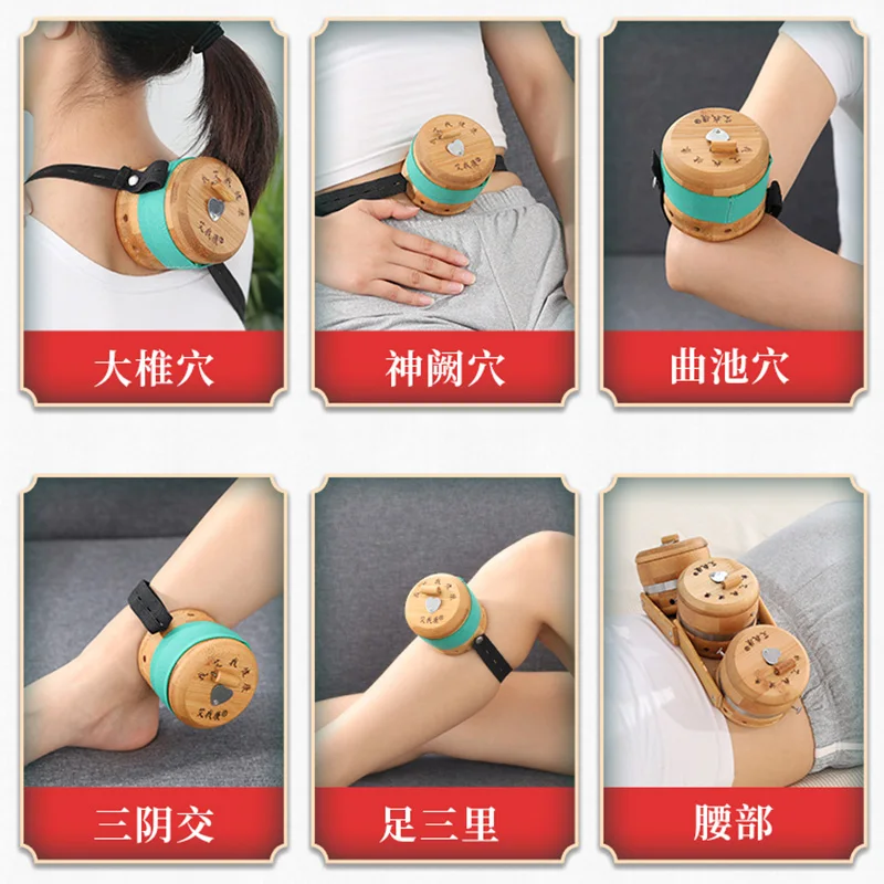 Superior Moxibustion Box Using Chinese Phoebe Zhennan Tree Wear Well Formaldehyde-free Luxury Moxa Stick Burner Warm Massager