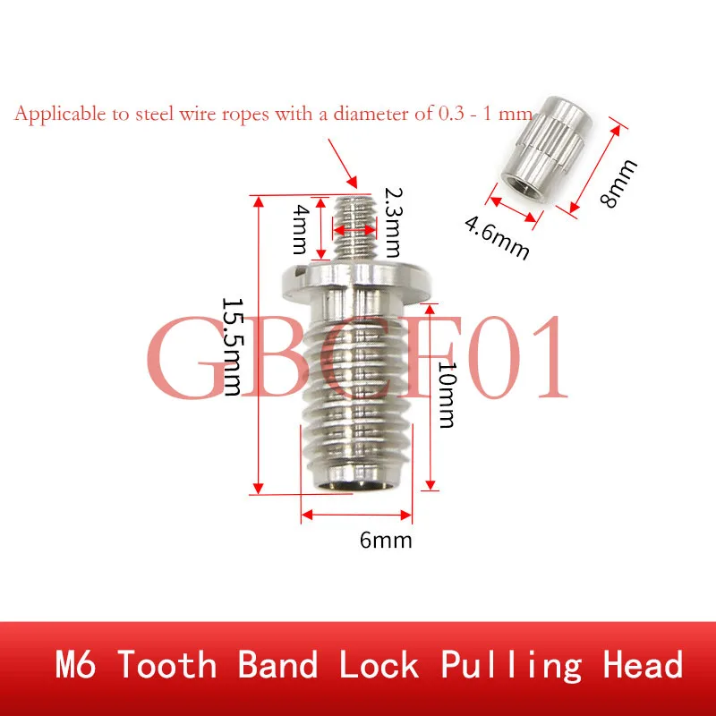 Adjustable Lockable Copper Pull Tab with Nut for Hanging Cable Clamp Connector Used for Hanging Lighting Accessories M6-M12