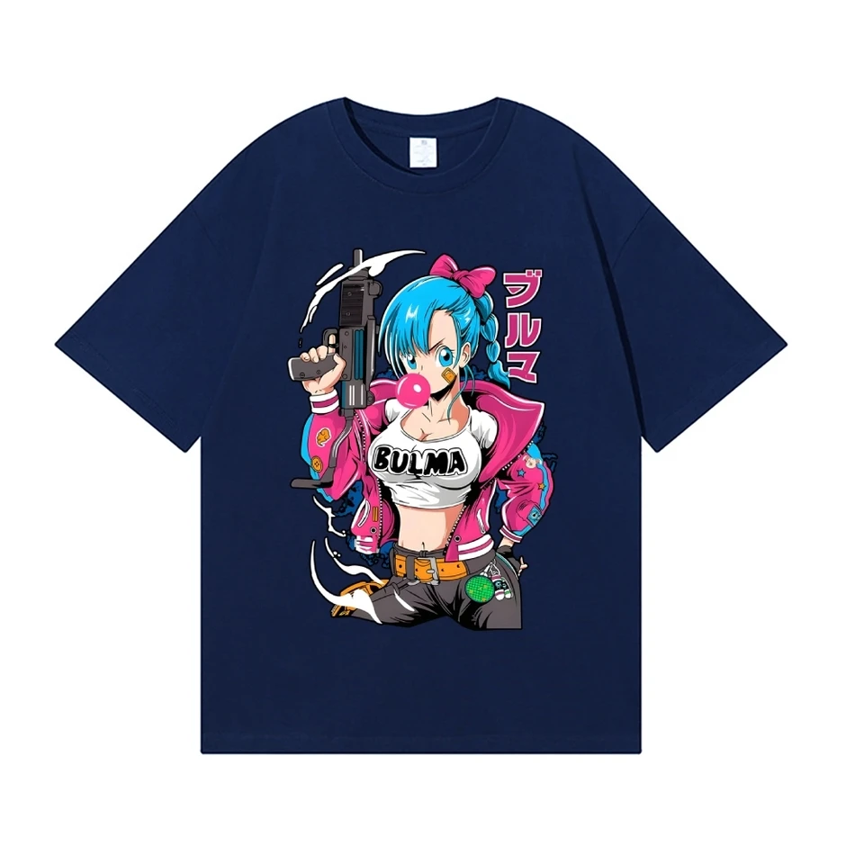 2026 New Dragon Ball Bulma Japanese Style Classic Tee High-quality