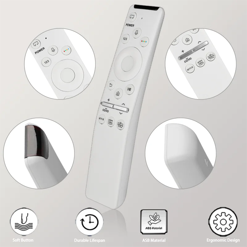 BN59-01330H لاستبدال جهاز التحكم عن بعد الصوتي من سامسونج مع أزرار NETFLIX PrimeVideo، لتلفزيون Samsung الذكي QN75LS03TAFXZA #3