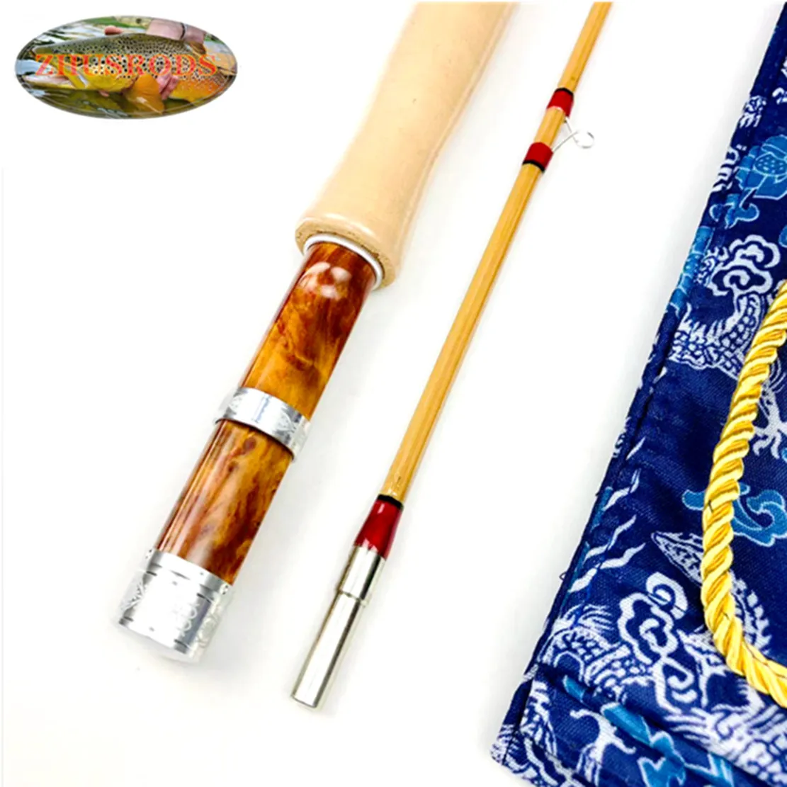 

ZHUSRODS Six Split Bamboo Fly Rods 6'6"- 8'0" / Vintage Handicraft Fly Fishing Rods / Green Environmental Production