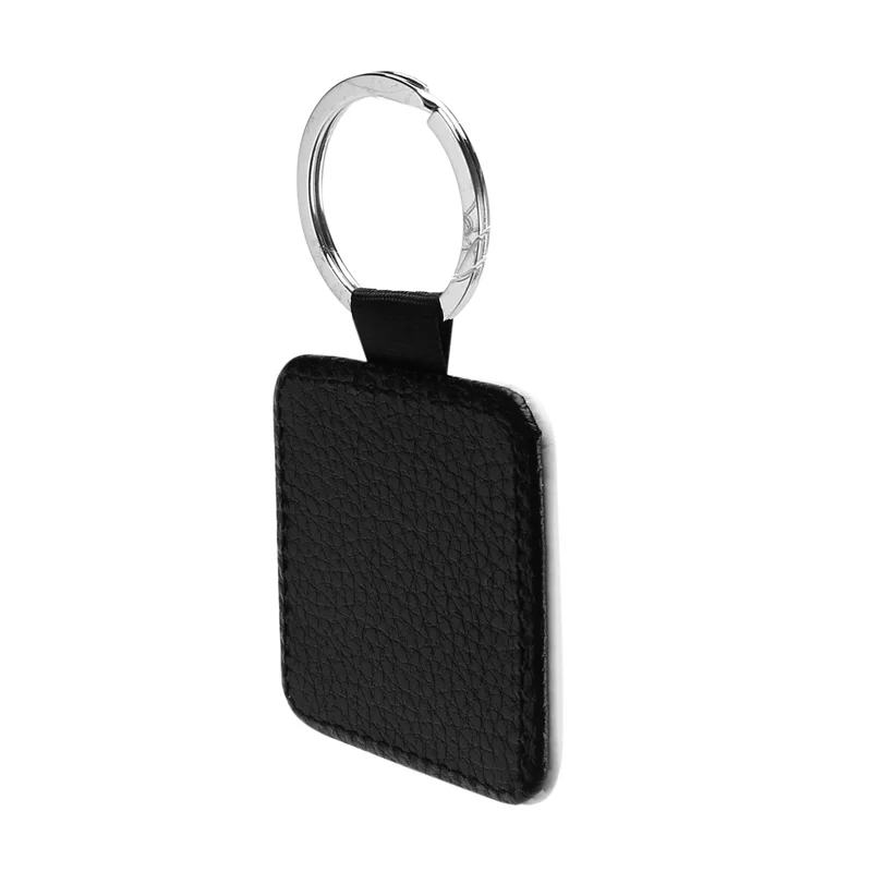 

32 Pieces Sublimation Blanks Keychain PU Leather Keychain Heat Transfer Keychain Keyring Sublimation Keyrings DIY Craft
