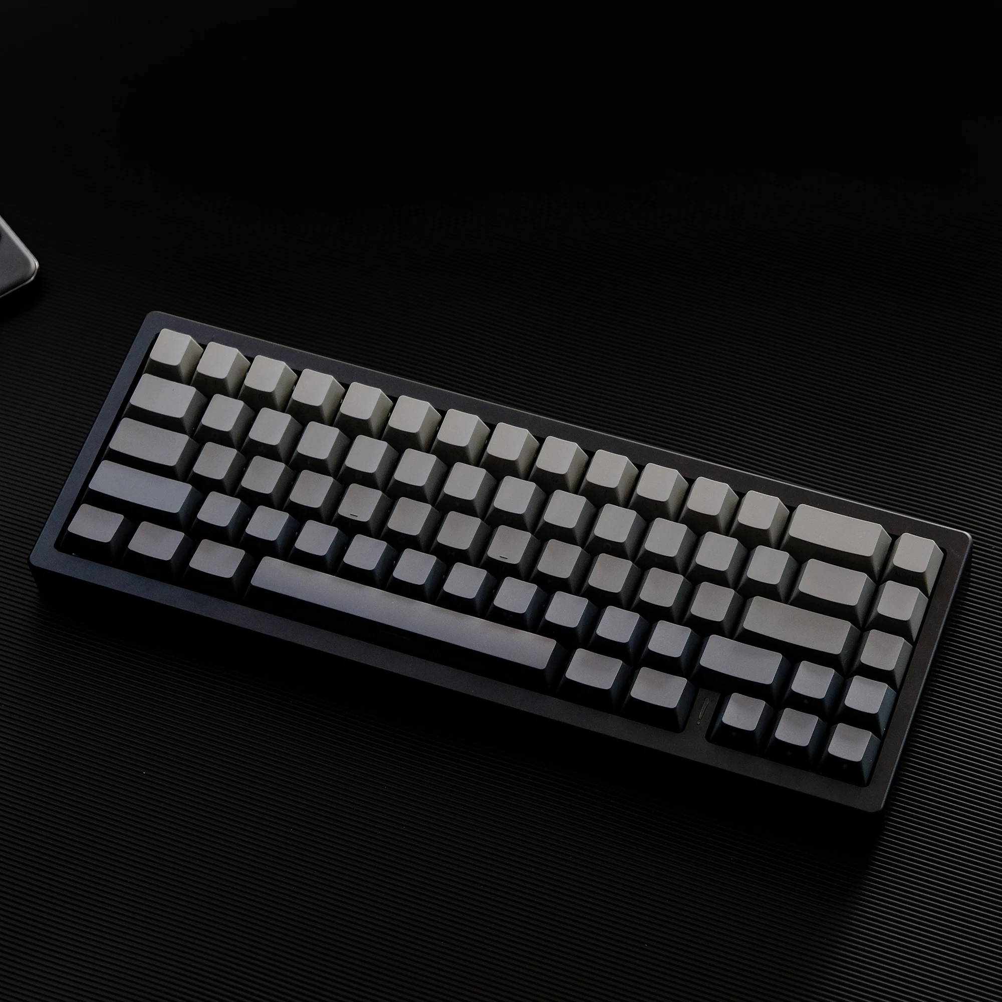 Gradient Grey PBT Side Printed Keycaps Double Shot Shine Through Custom Key caps OEM Profile for MX Switches Gaming Keyboard