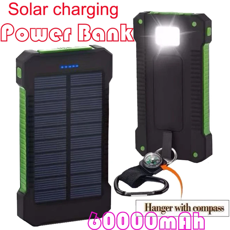 

Three Defense Solar Mobile Power Supply Outdoor Charging Bank Large Capacity Solar Phone Charging 60000mah