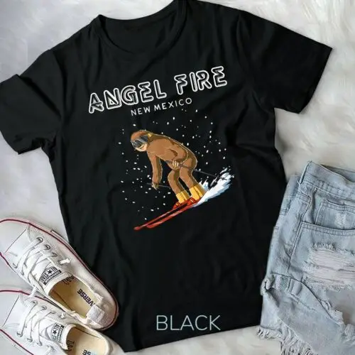 Angel Fire New Mexico - USA Sloth Ski Resort 80s Retro Gift Unisex T-shirt