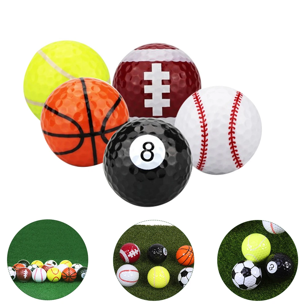 5 قطعة جولف داخلي في الهواء الطلق التدريب الرياضة لممارسة كرات الكبار كرات تدريب الغولف استخدام المنافسة #2