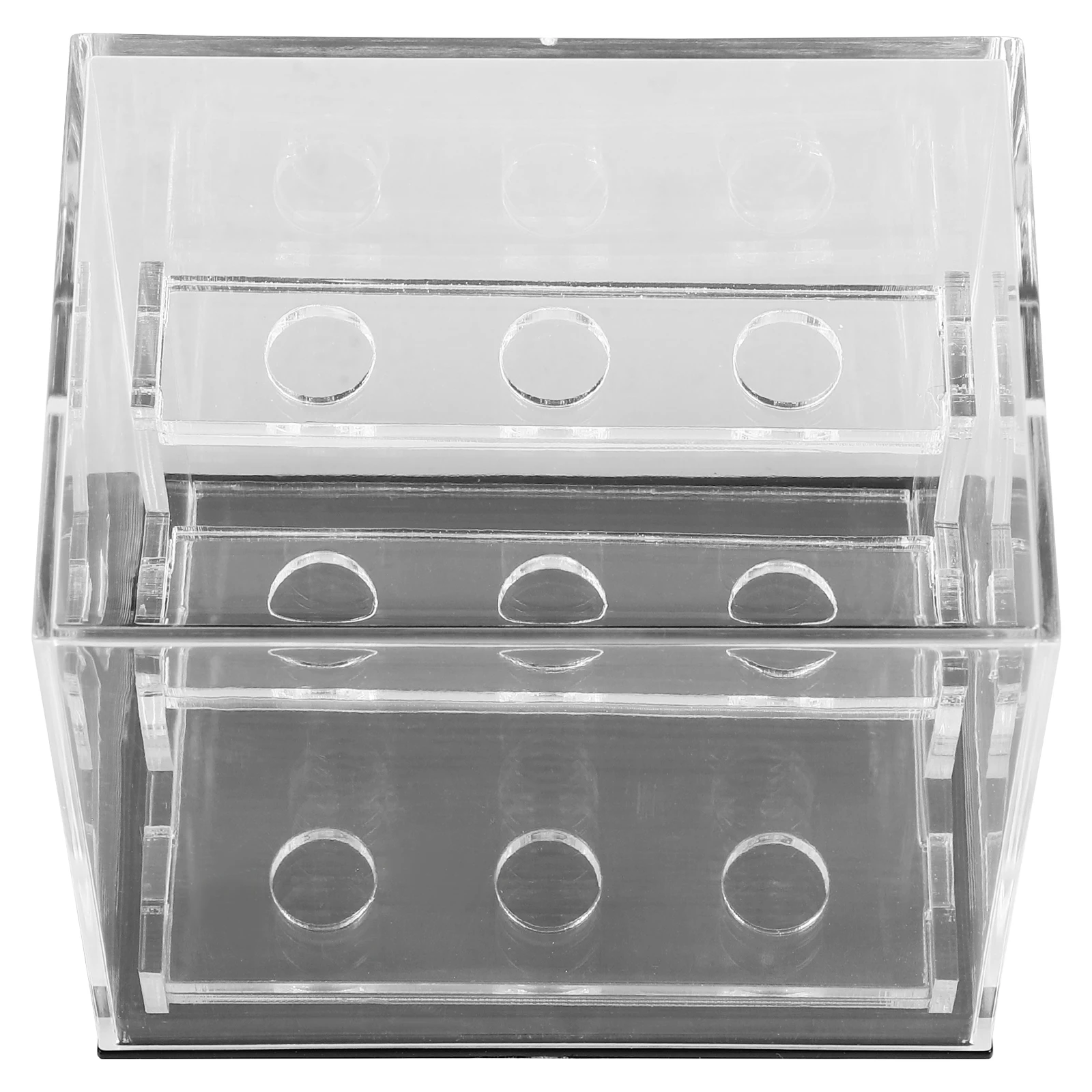 

Specimen Display Box Acrylic Clear Rock Gemstone Shell Storage Case 360° Visibility Secure Closure Countertop Display For