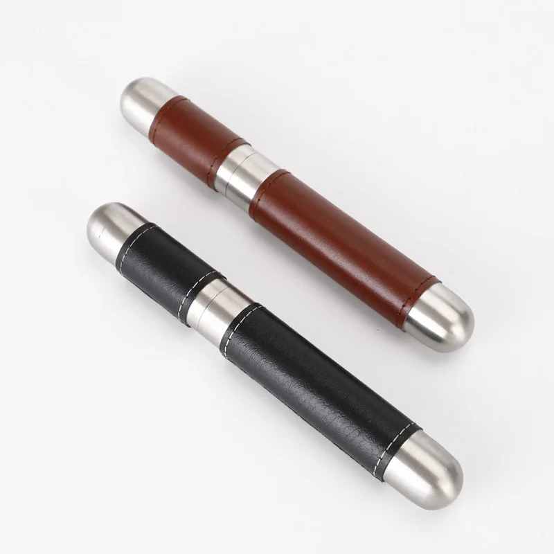 1PC Stainless Steel Cigar Tube Case Cigarettes Holder Container Portable Cigar Storage Tube Smoking Accessories