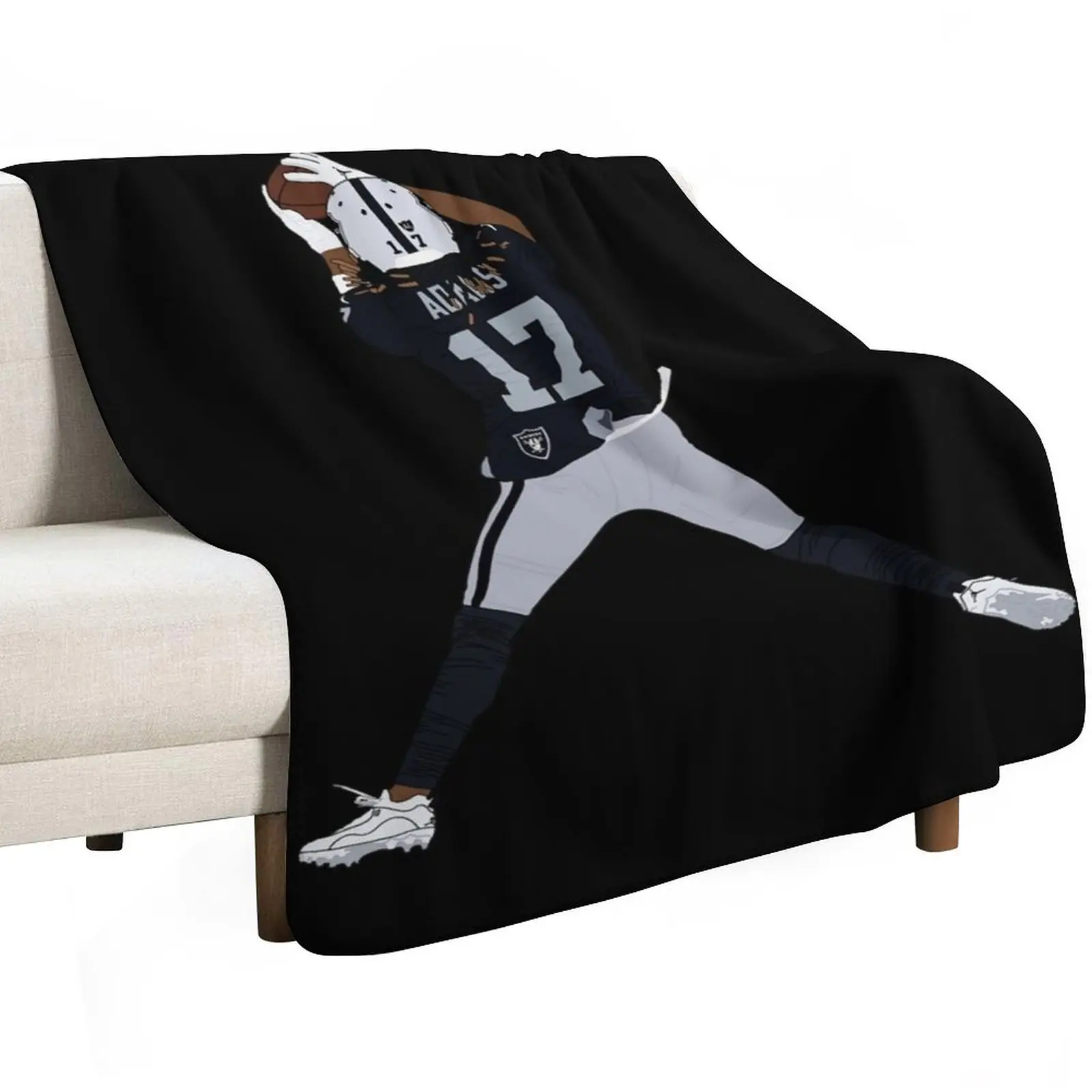 Davante Adams Raiders Throw Blanket Fashion Sofas Luxury Designer Picnic Summer for babies Blankets