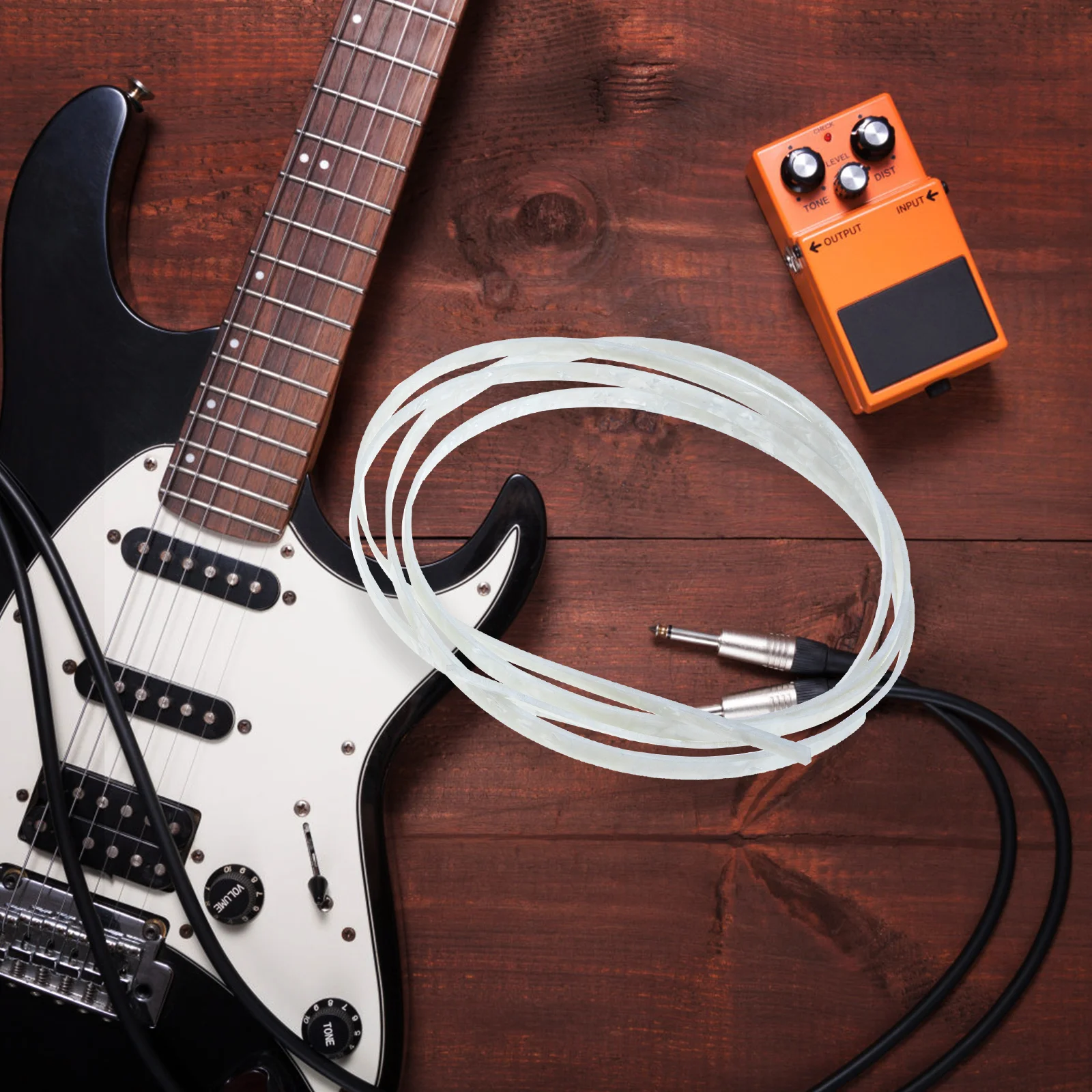 

3 Pcs Guitar Purfling Strip Decorative Accessory Sidebar Ukulele Binding DIY Plastic Durable Fit