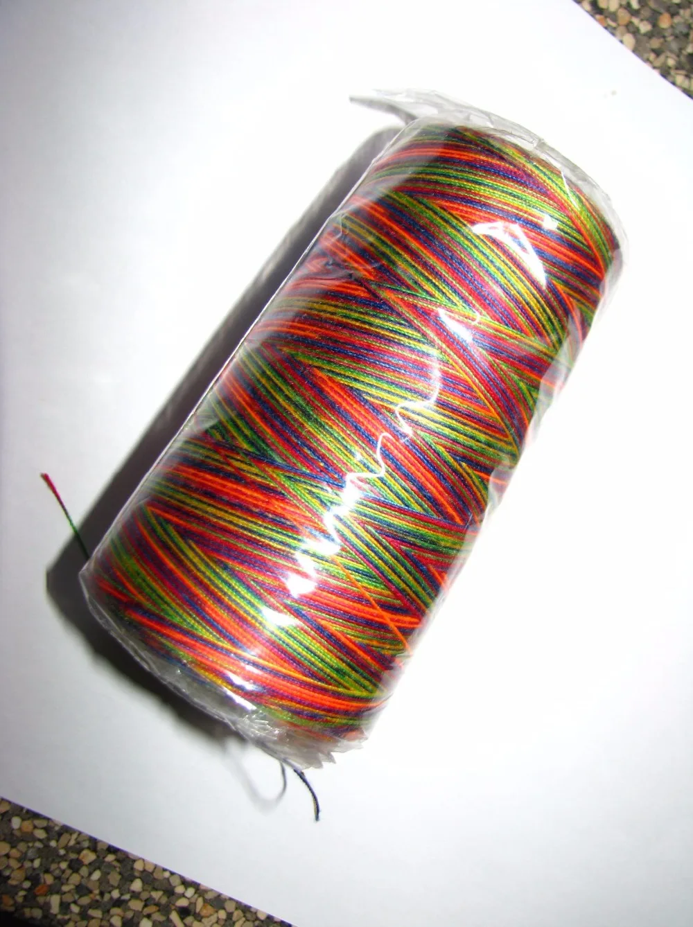 Rainbow 1 Spool 1500 Yards 7 Color 100% Spun Polyester Sewing Thread 20S/2