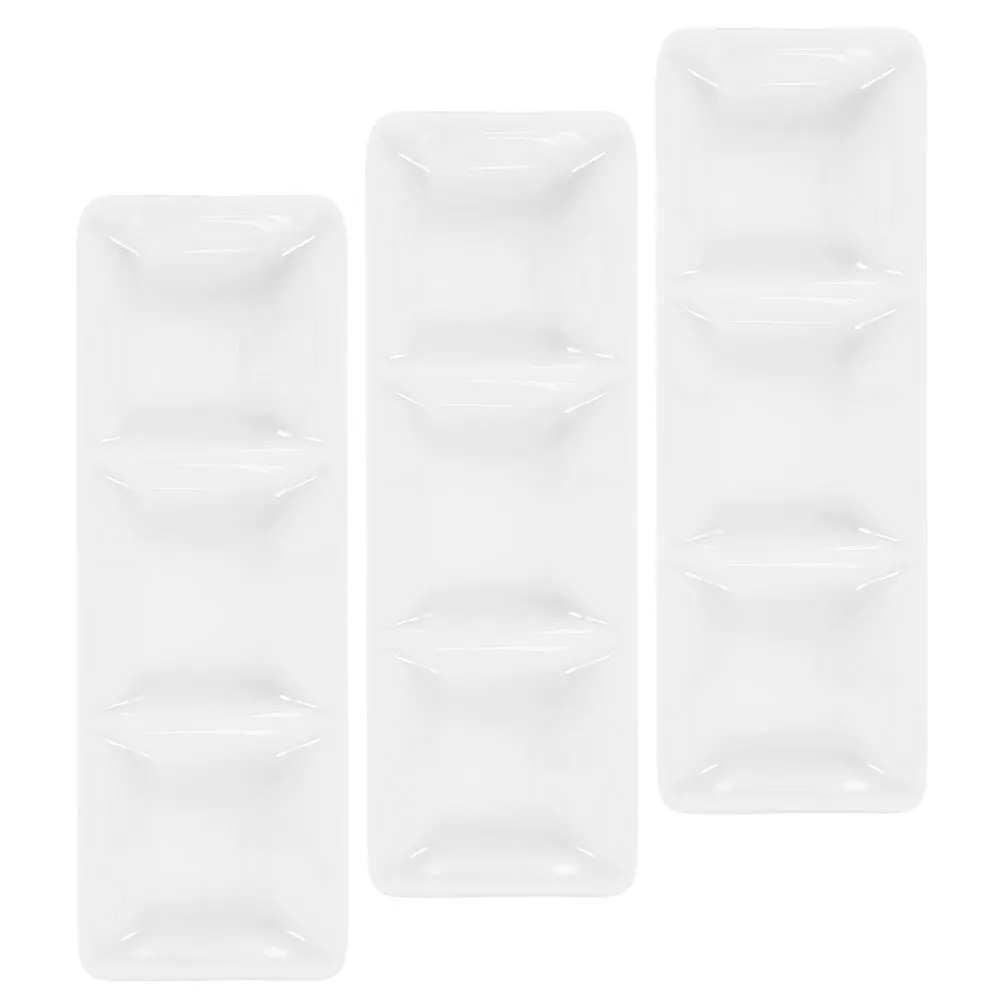 

4Pcs Small Ceramic Sauce Dishes Compact Dip Bowls for Ketchup Soy Sauce Appetizer Serving Condiment Container Stackable Kitchen