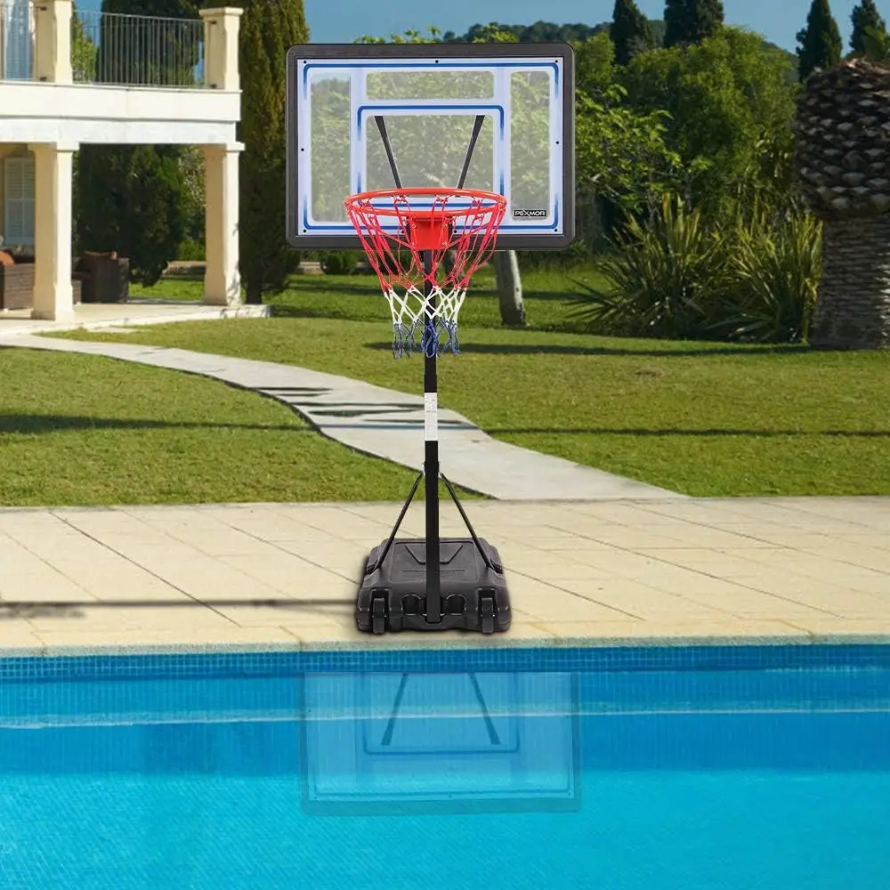 XMSJ Poolside Basketball Hoop, Adjustable Height 45