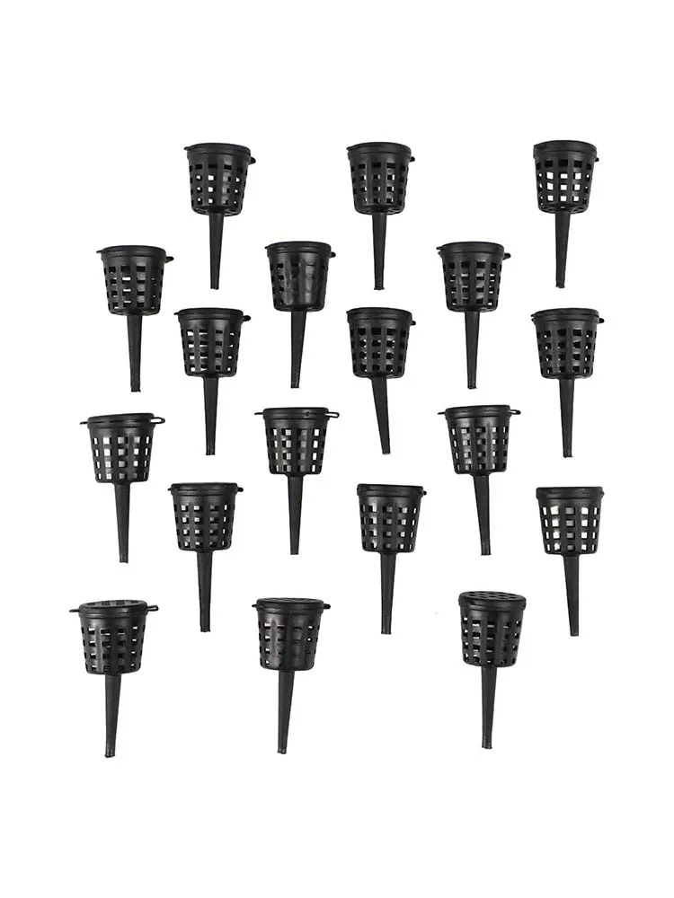 Black Plastic Fertilizer Box With Lid 30 50 100PCS For Bonsai Tree Garden Plant Nutrient Feeding Basket Slow Release Tool
