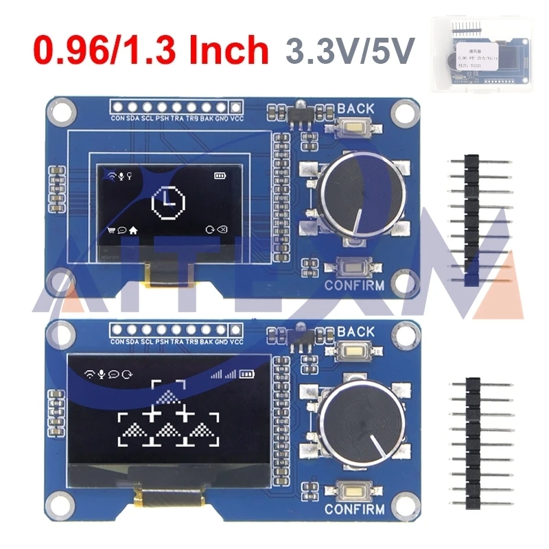 0.96/1.3 Inch White…