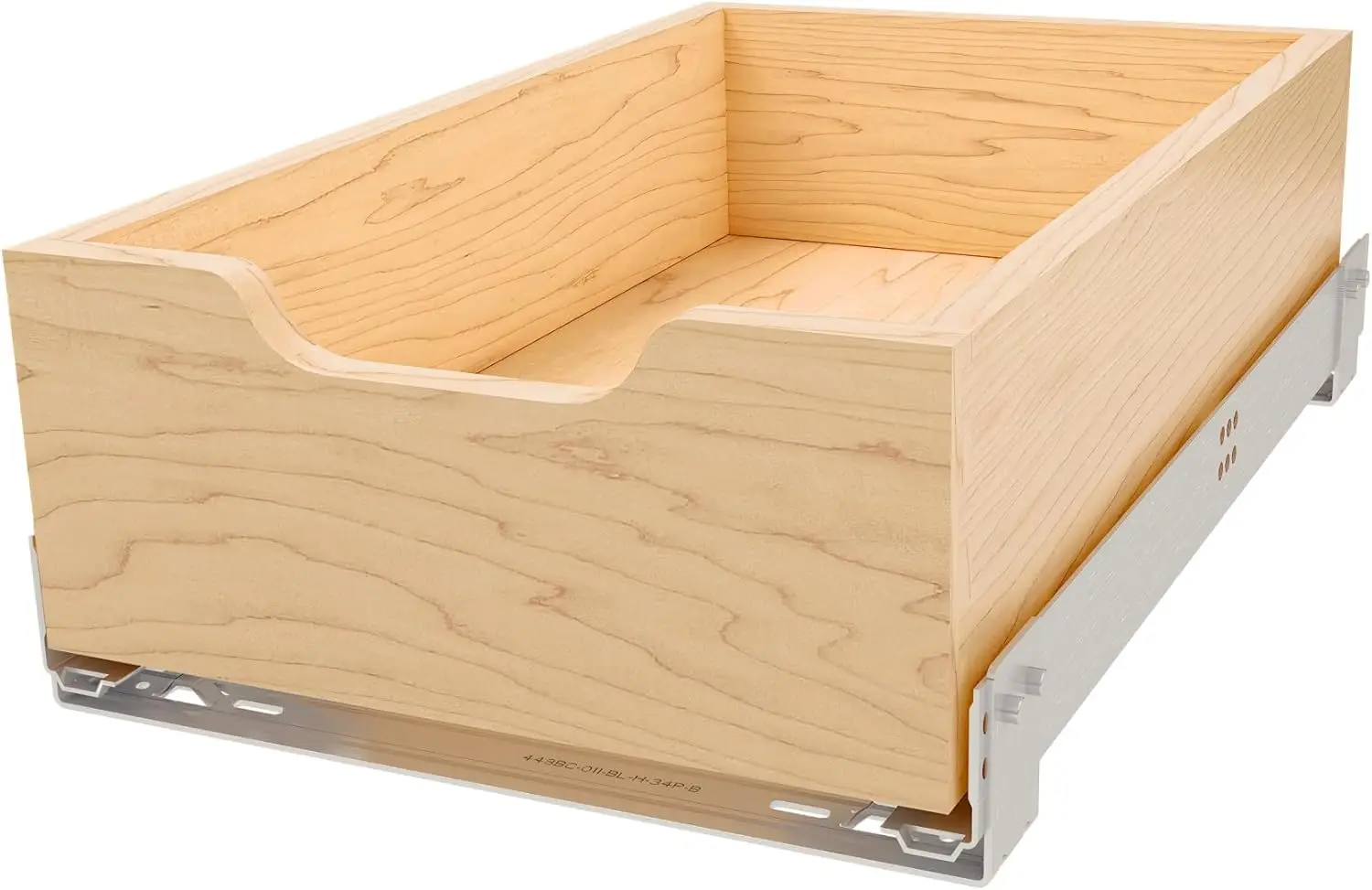 

Reduced Depth Pullout Kitchen Cabinet Organizer and Drawer Box with Soft-Close for 15" Base and 11.75" W Cabinet Opening, 4WD