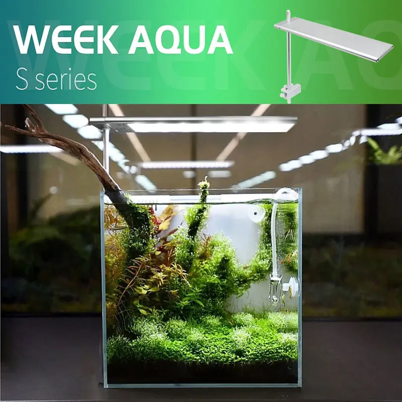 Week Aqua Fishing Lamp S Series Small WRGB ADA Style Aquarium Led Light Accessories Fish Tank Fishbowl Decoration Aquascape