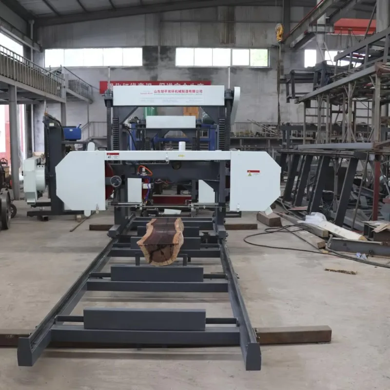 Electric/Diesel Portable Horizontal Band Sawmill Woodworking Machinery Cutting 700-1600mm