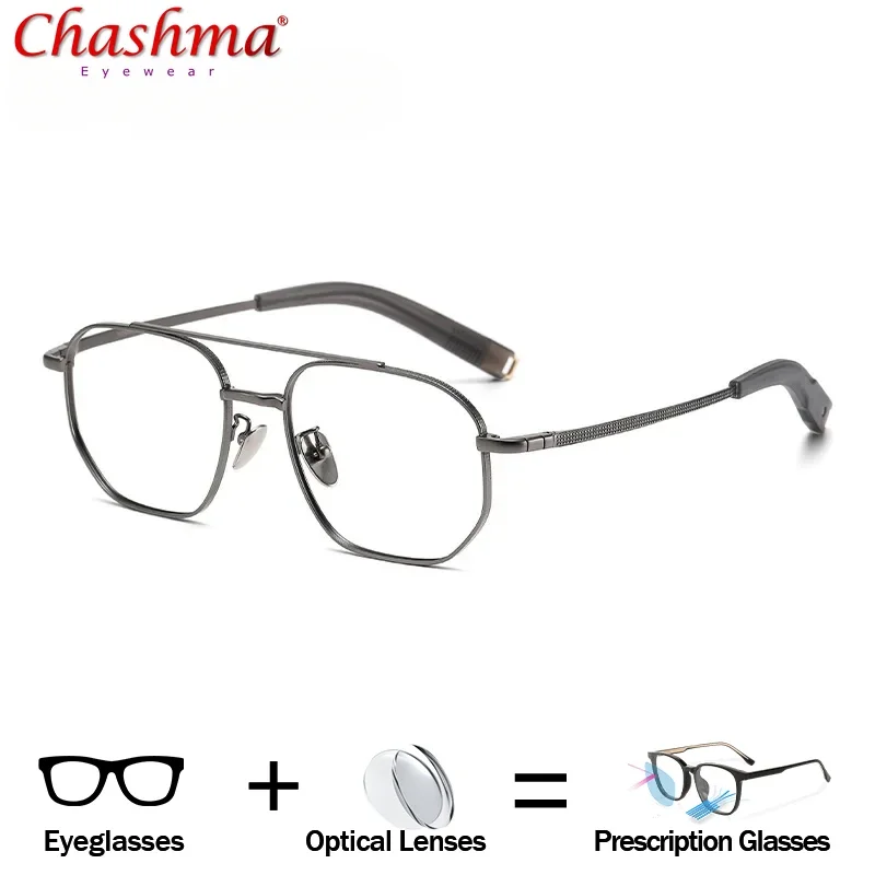 

Big Square Doctor With Prescription Glasses Men Titanium Optical Progressive Eyeglasses Bifocal Multifocal Photochromic Eyewear
