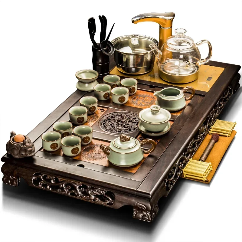 أدوات محمولة طقم شاي حفل وعاء السلطانية ملعقة الصينية الفاخرة ماتشا طقم شاي كسول بعد الظهر غرفة المعيشة Juego De Teaware