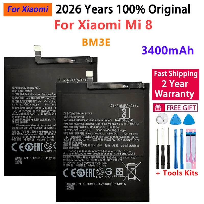 Original Battery For Xiaomi Mi Redmi Note Mix Max 2 3 A3 3S 3X 4 4X 4A 5 5A 5S 5X M5 6 6A 7 7A 8 8T 9 SE Pro Plus Lite batteries