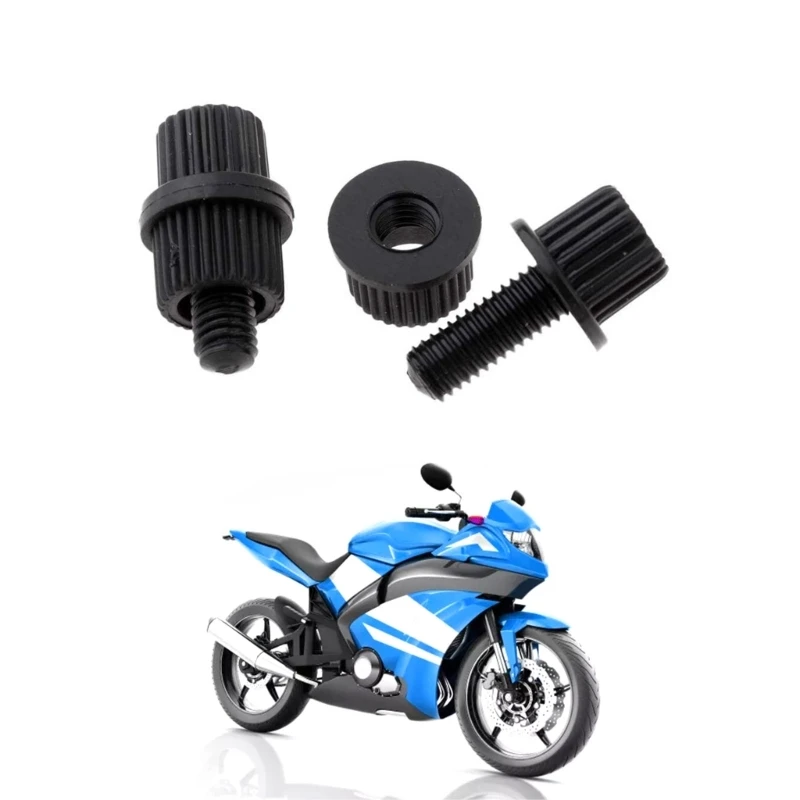 Durable Nylon License Plate Fasteners for Motorcycles, Rustproof Screws, Motorbike Mounting Hardware, Easy Install, 4Pcs