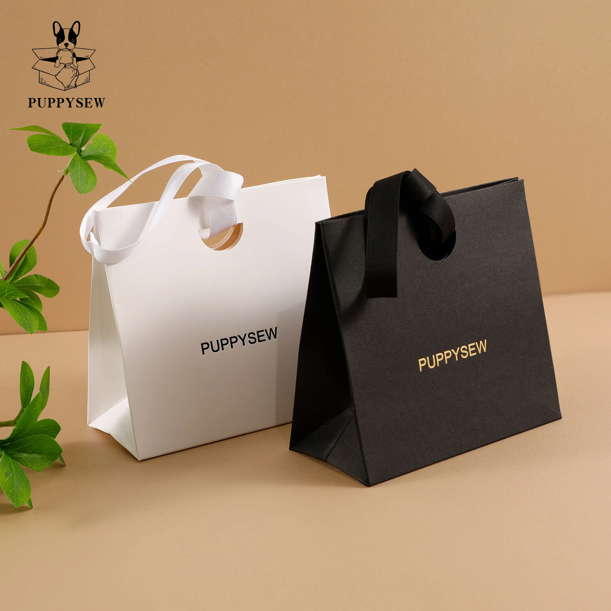 Custom gift bags luxury packaging gift paper bags with ribbon, custom jewelry pack personalized shopping paper bag