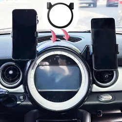Car Phone Holder For Screen Fixed Base MINI Cooper 2007-2011 2012 2013 R55 R56 R57 Wireless Charging Stand Mobile Phone Mounts