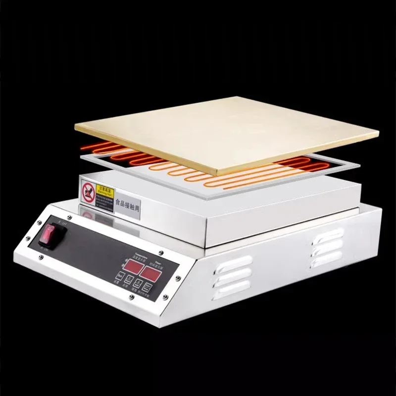 صانع سوفليه آلة سوفلي 1400 واط لوحات مزدوجة رقيق اليابانية سوفلي الفطائر صانع فلوفي فطيرة آلة شووا