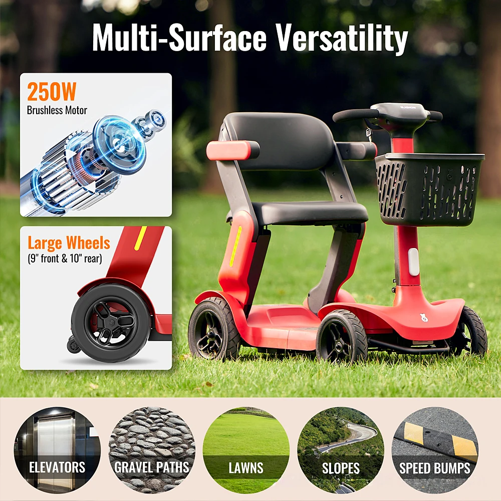 Luxury 360W Powerful Four Whee - огляд і ціна Folding Electric Scooter
