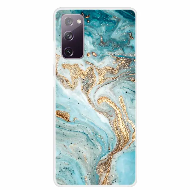 For Samsung S20 FE 2022 Case Marble Clear Soft TPU Silicon Back Cover For Samsung Galaxy S20 FE 5G Case Bumper Funda S20 FE 2022