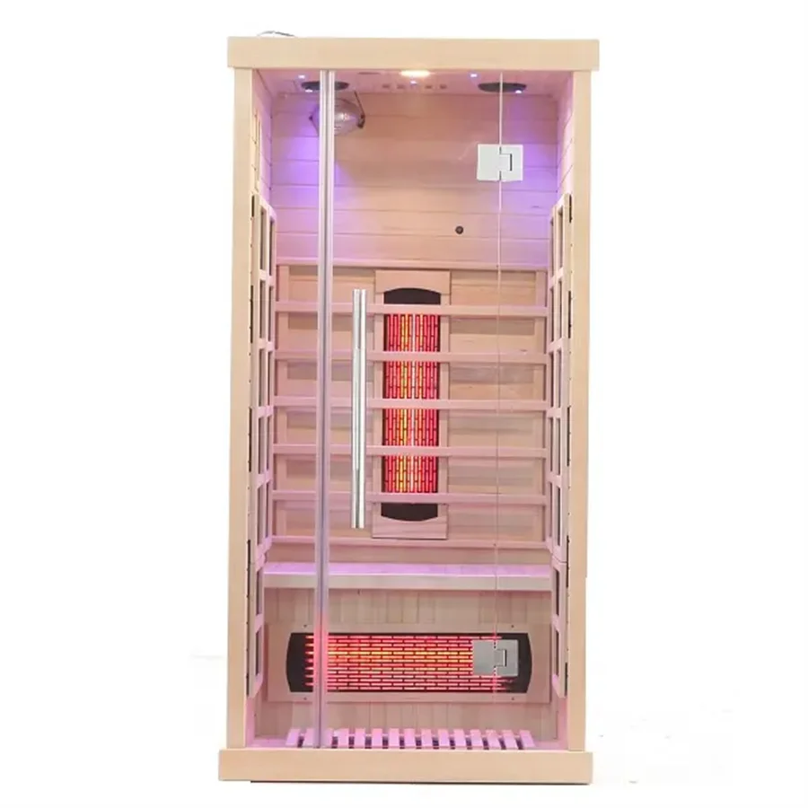 America Best Selling To Door Hemlock Infrared Healthy Single Person Sauna