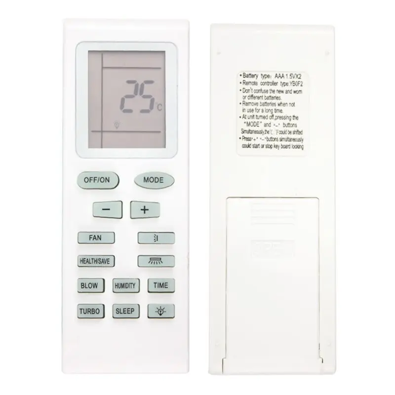 A31T Air Conditioner Remote Control for Gree YBOF YB1FA YB1F2 ABS Replacement Electronics Accessories