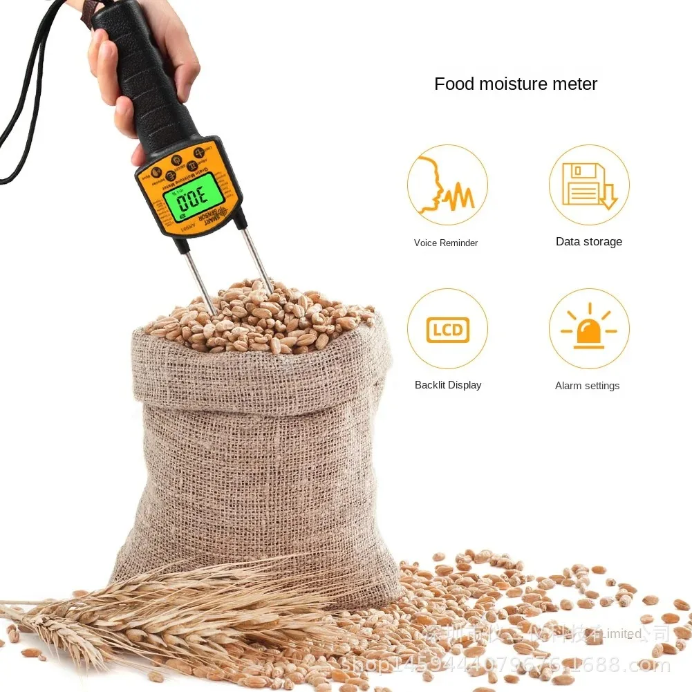 AR991 Grain Moisture Meter Hygrometer Digital Moisture Meter For Corn,Wheat,Rice,Bean,Wheat Flour Fodder Rapeseed Seed