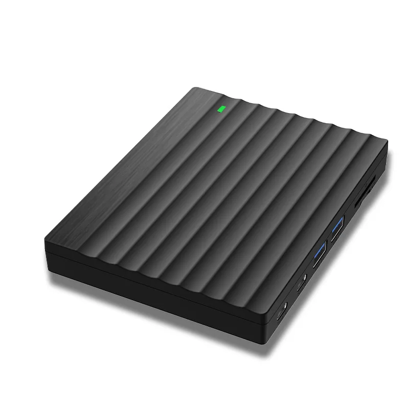 hit productSource Factory 2.5-inch Multi-Function HDD Enclosure ABS SATA External Case with Type-C USB 3.0 and SD Card Reader